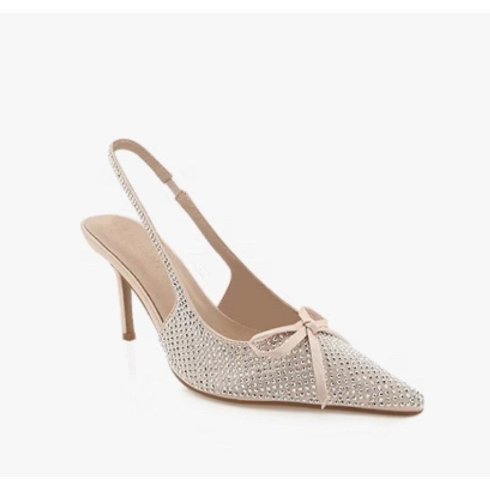 Bellini Heels Kassie Champagne Diamanté Women's Size 9 ‎ Nude New Without Tags